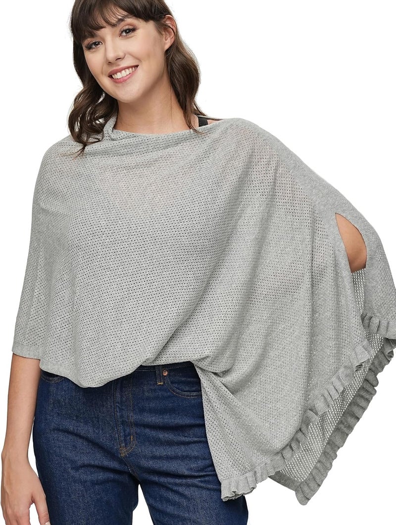 ChouChouter Breathable Nursing Cover for Breastfeeding Essentials, Privacy Breastfeeding Cover for Women, Multi-Use as a Stroller cover, Scarf, Pumping Cover - Image 1